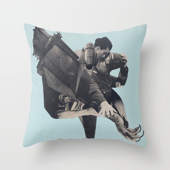 The Rushing Fog Throw Pillow