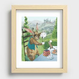 RABBIT PARTY Recessed Framed Print