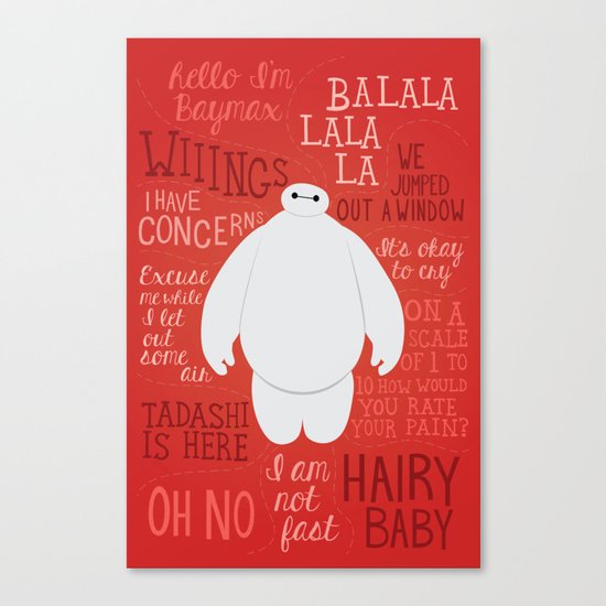 Hello, I'm Baymax Canvas Print