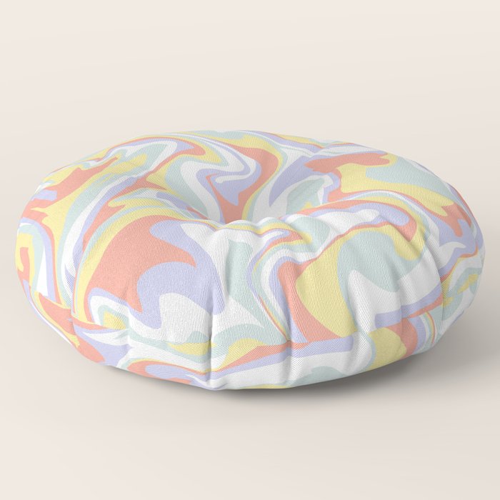 marbled peace_monday Floor Pillow