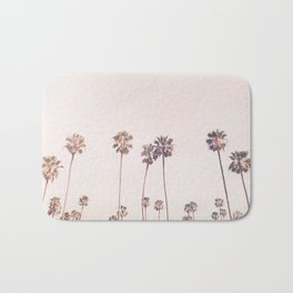 Sunny Cali Palm Trees Badematte | Curated, Palm Trees, Hawaii, Beach, Photo, Sunny, Pink, Summer, Venice, California 