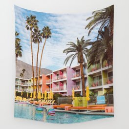 Palm Springs Pool Day VII Wall Tapestry