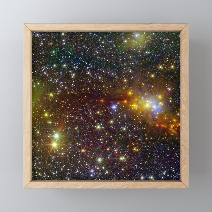Constellation Serpens Cloud Spawns Stars Space Galaxy Framed Mini Art Print