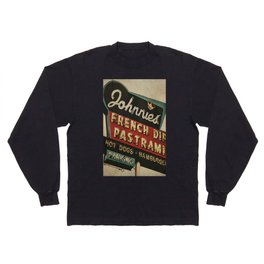 Johnnie's French Dip Pastrami Vintage/Retro Neon Sign Long Sleeve T-shirt