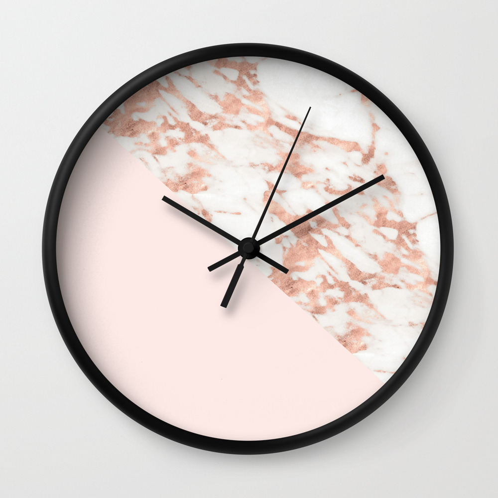 Rose Gold Blush Aesthetic Wall Clock By Marbleco Society6 Enjoy and share your favorite beautiful hd wallpapers and background images. rose gold blush aesthetic wall clock by marbleco