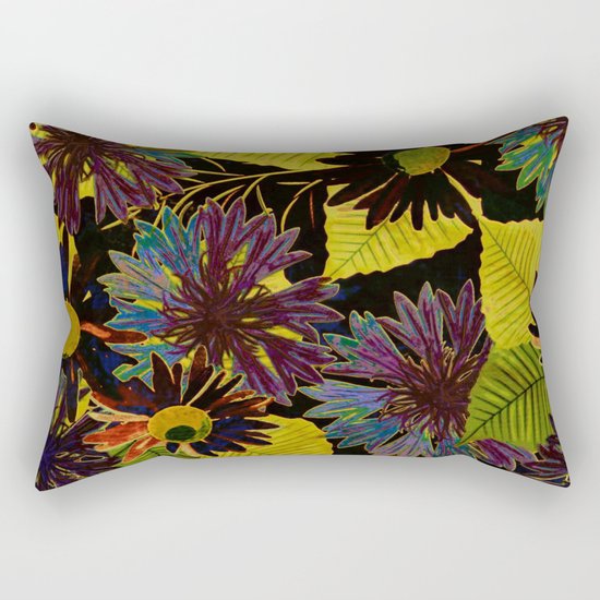 floral Africa Rectangular Pillow