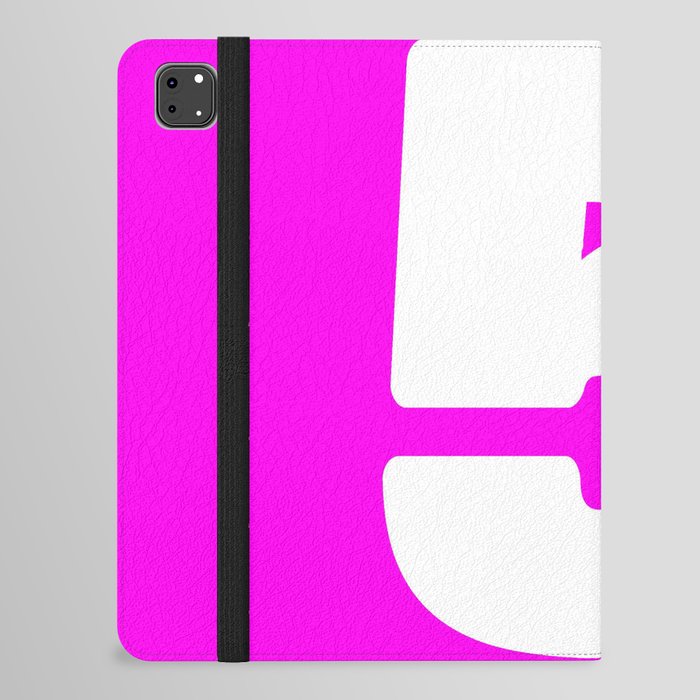 5 (White & Magenta Number) iPad Folio Case