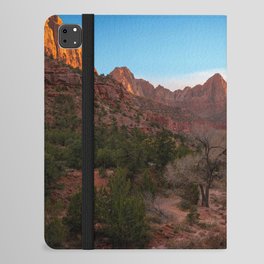 Zion National Park Utah The Watchman Sunset Landscape iPad Folio Case