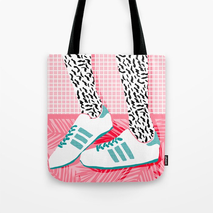 Aiight - sports fashion retro throwback style 1980s neon palm springs socal country club hipster Tote Bag