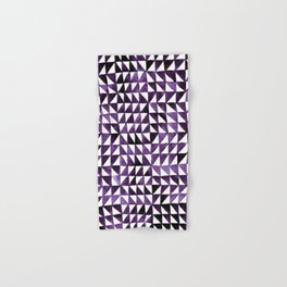 Triangle Grid purple Hand & Bath Towel