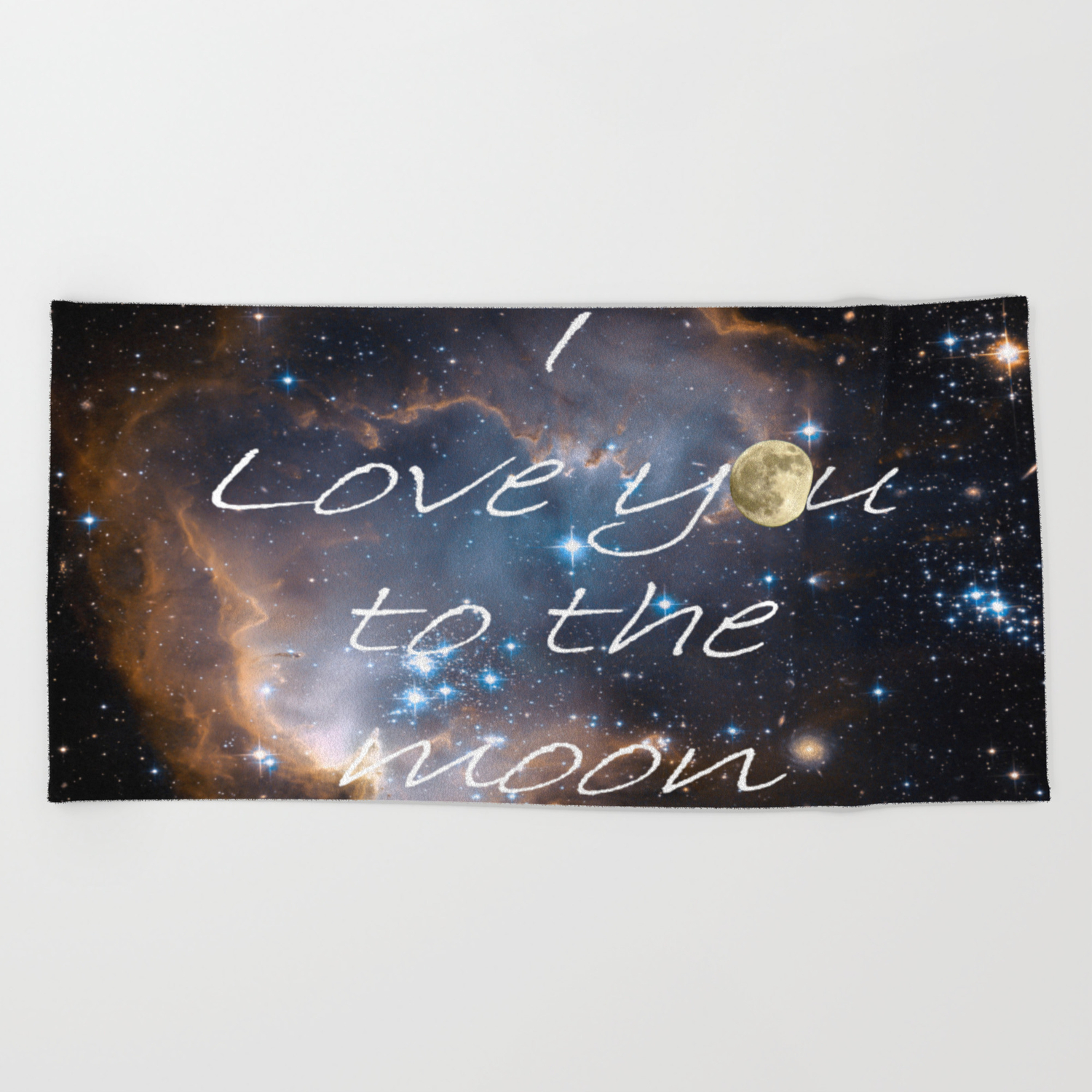 Contemporary I Love You To The Moon Stars Bedroom Decor Art A521