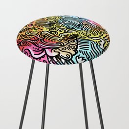 Squiggles and Giggles Counter Stool
