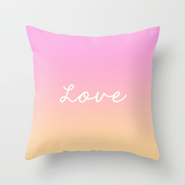 LOVE ABOVE ALL. Throw Pillow