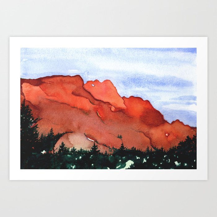 Kissing Camels Art Print