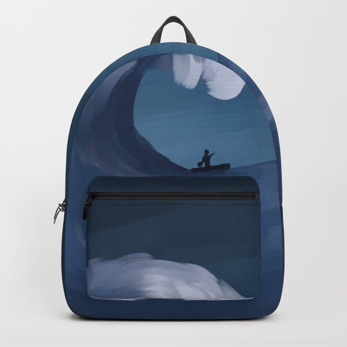 Between a Sea and a Large Wave Backpack