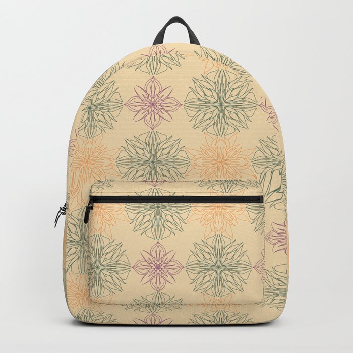 Fall Floral Geometry Backpack