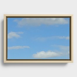 Clouds and Blue Sky Framed Canvas