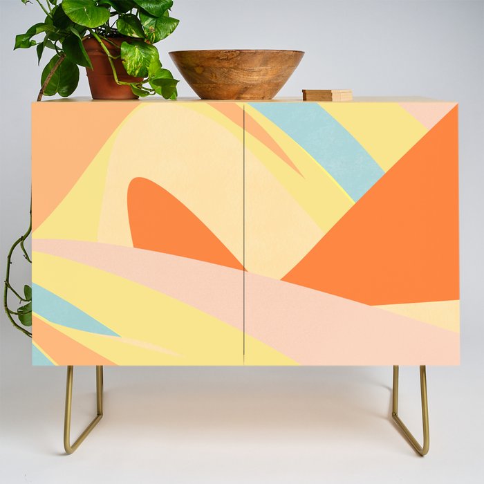 The Dunes - Abstract Landscape Credenza