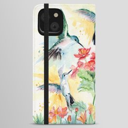 Hummingbird Party iPhone Wallet Case