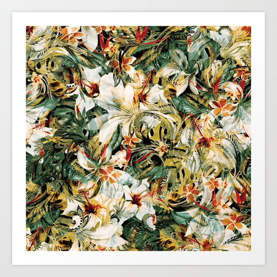 Seamless Floral Pattern Art Print