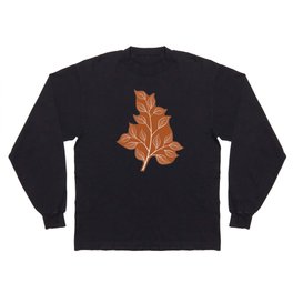 Autumn Leaves, Burnt Orange Long Sleeve T-shirt