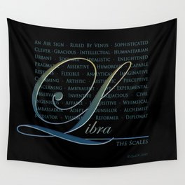 Sign Language for Libra Wall Tapestry