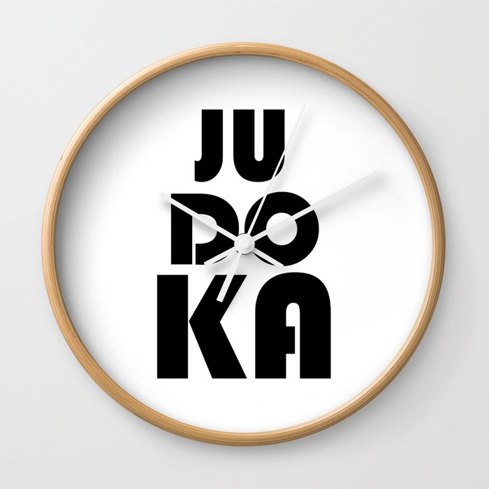 Ju do ka, Judo fighter funny gift. Perfect present for mom mother dad father friend him or her Wall Clock