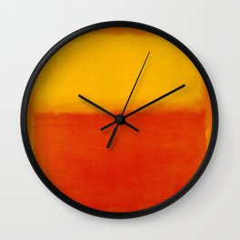 1956 Orange and Yellow by Mark Rothko HD Wall Clock