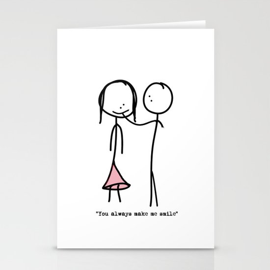 You Always Make Me Smile Stationery Cards By Skitchdork Society6