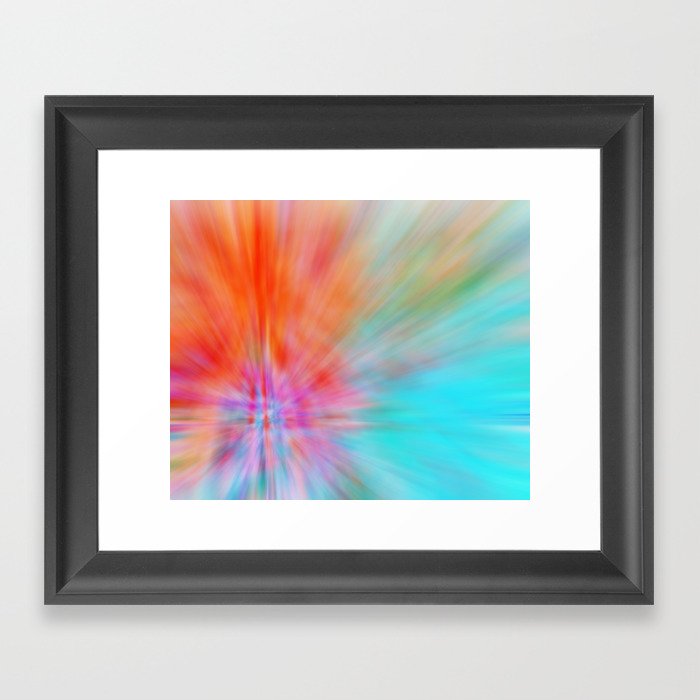 Abstract Big Bangs 002 Framed Art Print