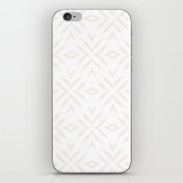 Cream and White Abstract Flower Pattern Pairs Diamond Vogel 2022 Popular Colour Twinkle Twinkle 0355 iPhone Skin