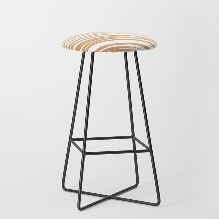 Light orange stripes background Bar Stool