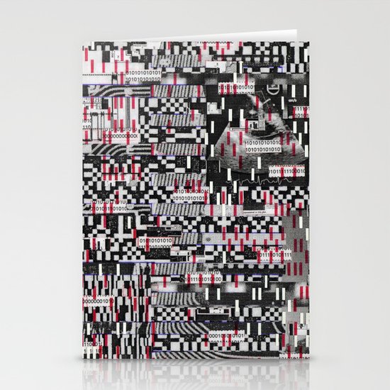 Comfortable Ambiguity (P/D3 Glitch Collage Studies) Stationery Cards