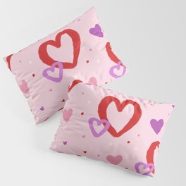 Valentine Heart Pattern Pillow Sham