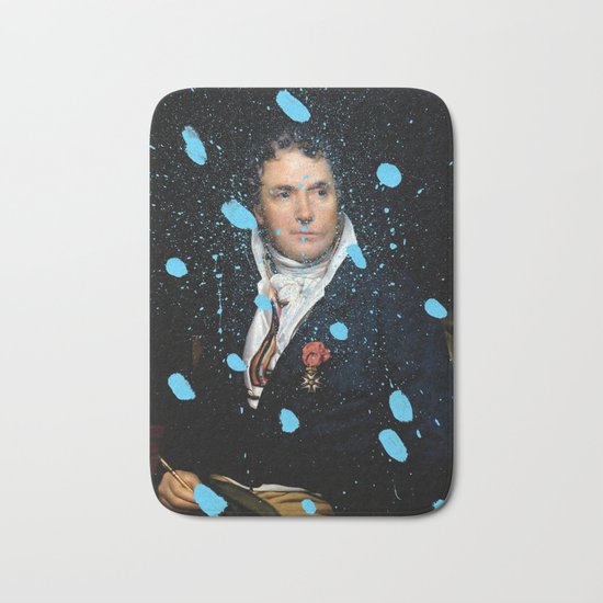 Brutalized Portrait of a Gentleman Bath Mat
