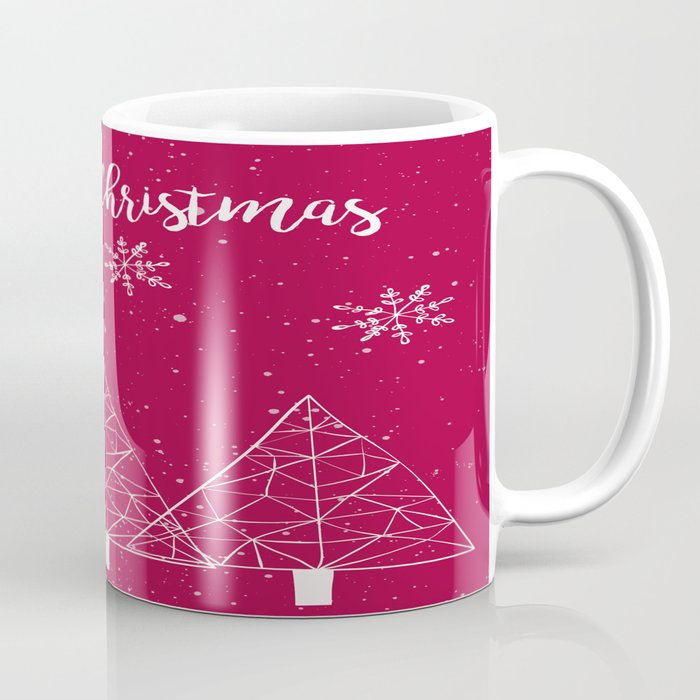 Merry Christmas Red And White Coffee Mug