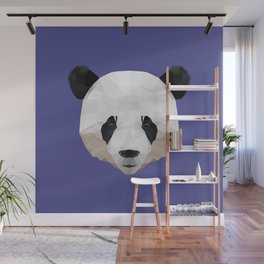Cute panda polygon animal Wall Mural