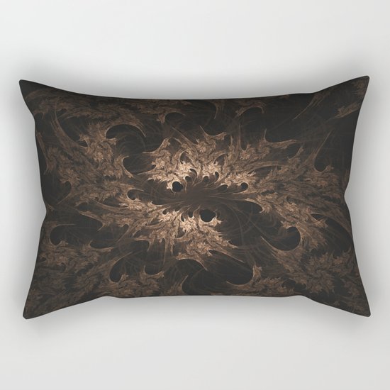 Abstract Fractal Design - Vintage Look Rectangular Pillow