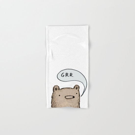 Growling Bear Hand & Bath Towel