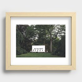 Are You Here? Recessed Framed Print