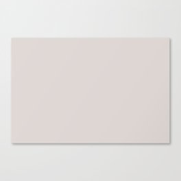Pale Tan Solid Color - Patternless Pairs Pantone 2022 Popular Shade White Sand 13-0002 Canvas Print
