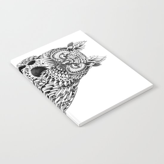 Great Horned Skull Notebook