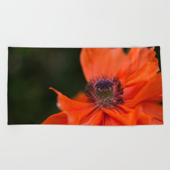 Poppyqueen Poppy Flower Flowers Poppies Beach Towel
