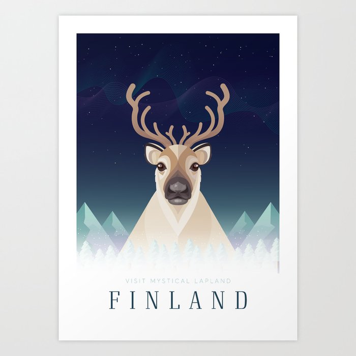 Magical Lapland Finland Art Print