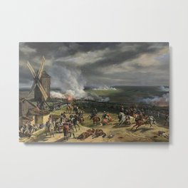 Classical Masterpiece: the Battle of Vernet Valmy by Emile Jean Horace Metal Print | Painting, Battle, Battlefield, England, Masterpiece, Fineart, Curated, Jeanpaulferro, Militaryart, France 