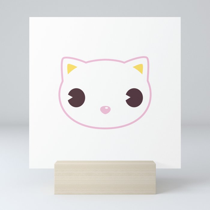Kawaii Animals - Cat Mini Art Print