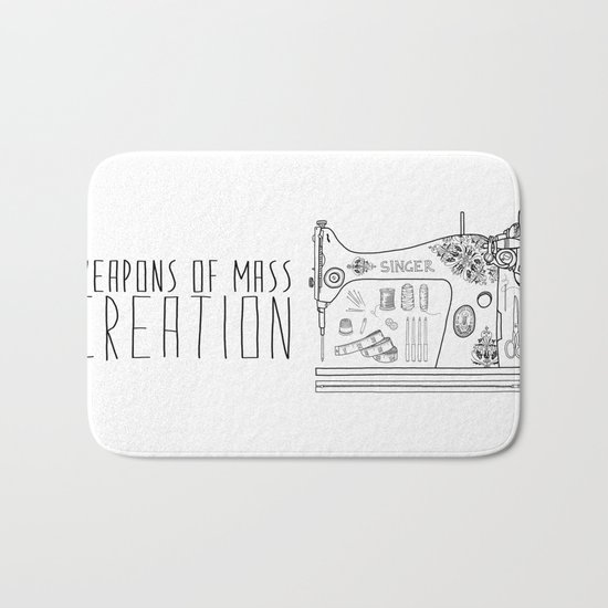 Weapons Of Mass Creation - Sewing Bath Mat