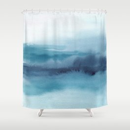 Abstract Landscape Painting Shower Curtain