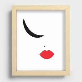 the lips Recessed Framed Print