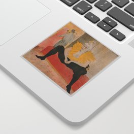 Toulouse-Lautrec - Mademoiselle Cha-u-kao Seated Sticker